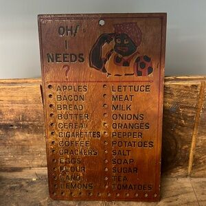 Aunt Jemima Grocery List